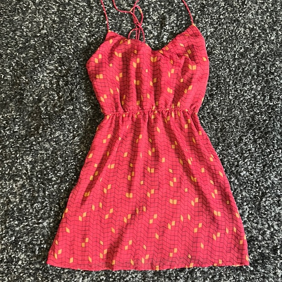 Red Roxy Halter Dress size medium - Picture 1 of 7